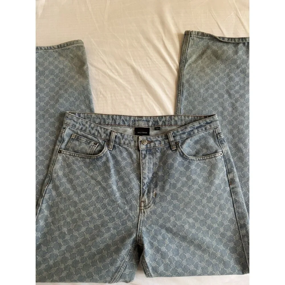 Daily Paper Blue & White Jeans